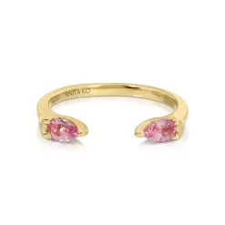 Online PINK SAPPHIRE PEAR ORBIT RING Stacking|Orbit