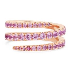 Outlet PINK SAPPHIRE PINKY COIL RING Pinky|Coil