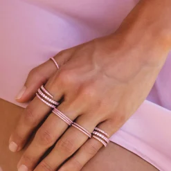 Outlet PINK SAPPHIRE PINKY COIL RING Pinky|Coil