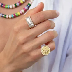 Cheap PINKY DIAMOND ZODIAC RING Pinky