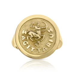 Shop PINKY ZODIAC RING Pinky