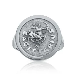 Shop PINKY ZODIAC RING Pinky