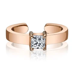Store PRINCESS CUT DIAMOND EAR CUFF Ear Cuffs