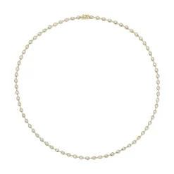 Cheap RAINDROP PEAR BEZELED DIAMOND CHOKER Chokers