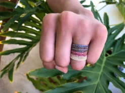 Store ROSE GOLD RUBY ETERNITY BAND Eternity|Stacking