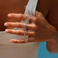Shop ROUND DIAMOND V RING Stacking