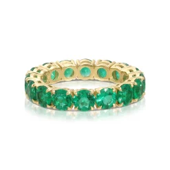 Flash Sale ROUND EMERALD ETERNITY BAND One Of A Kind