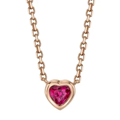 Discount RUBY HEART NECKLACE Pendants