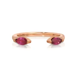 Hot RUBY MARQUISE ORBIT RING Stacking|Orbit