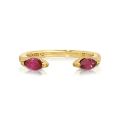 Hot RUBY MARQUISE ORBIT RING Stacking|Orbit