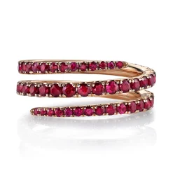Flash Sale RUBY PINKY COIL RING Pinky|Coil