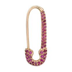 Cheap RUBY SAFETY PIN EARRING Safety Pins & Clips