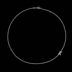 Fashion SINGLE DIAMOND INITIAL NECKLACE Diamond Initial