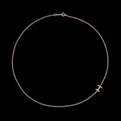 Fashion SINGLE DIAMOND INITIAL NECKLACE Diamond Initial