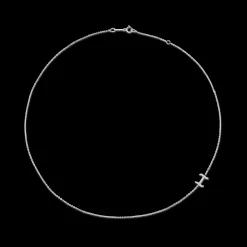 Fashion SINGLE DIAMOND INITIAL NECKLACE Diamond Initial