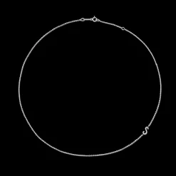 Fashion SINGLE DIAMOND INITIAL NECKLACE Diamond Initial