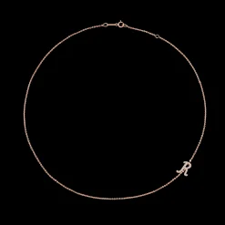 Fashion SINGLE DIAMOND INITIAL NECKLACE Diamond Initial