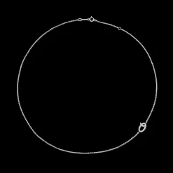 Fashion SINGLE DIAMOND INITIAL NECKLACE Diamond Initial