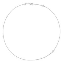 Fashion SINGLE DIAMOND INITIAL NECKLACE Diamond Initial