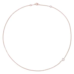 Fashion SINGLE DIAMOND INITIAL NECKLACE Diamond Initial