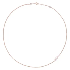 Fashion SINGLE DIAMOND INITIAL NECKLACE Diamond Initial