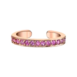 Flash Sale SINGLE ROW PINK SAPPHIRE EAR CUFF Ear Cuffs
