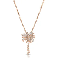 Hot SMALL DIAMOND PALM TREE PENDANT Pendants