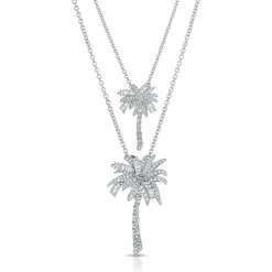 Hot SMALL DIAMOND PALM TREE PENDANT Pendants