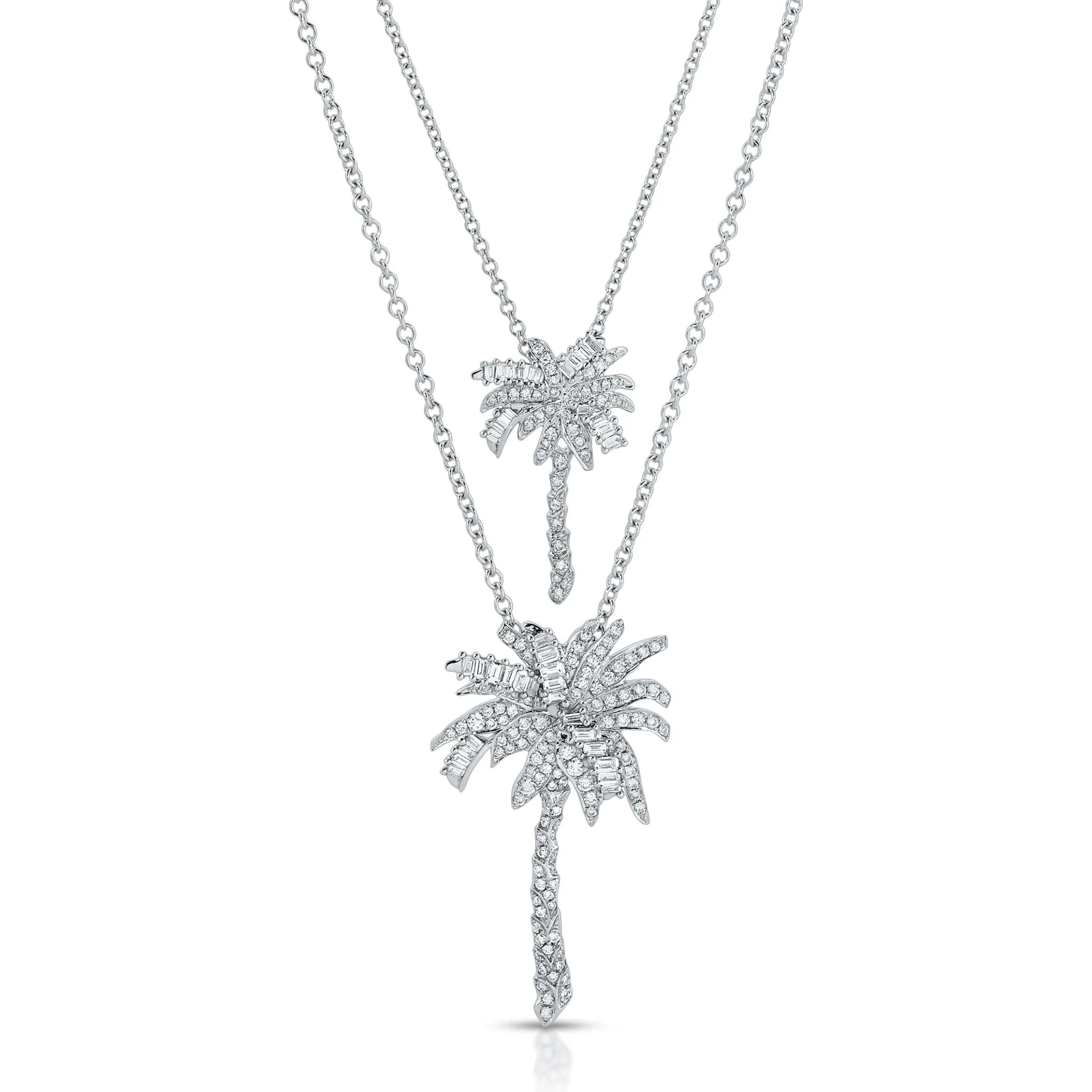 Hot SMALL DIAMOND PALM TREE PENDANT Pendants