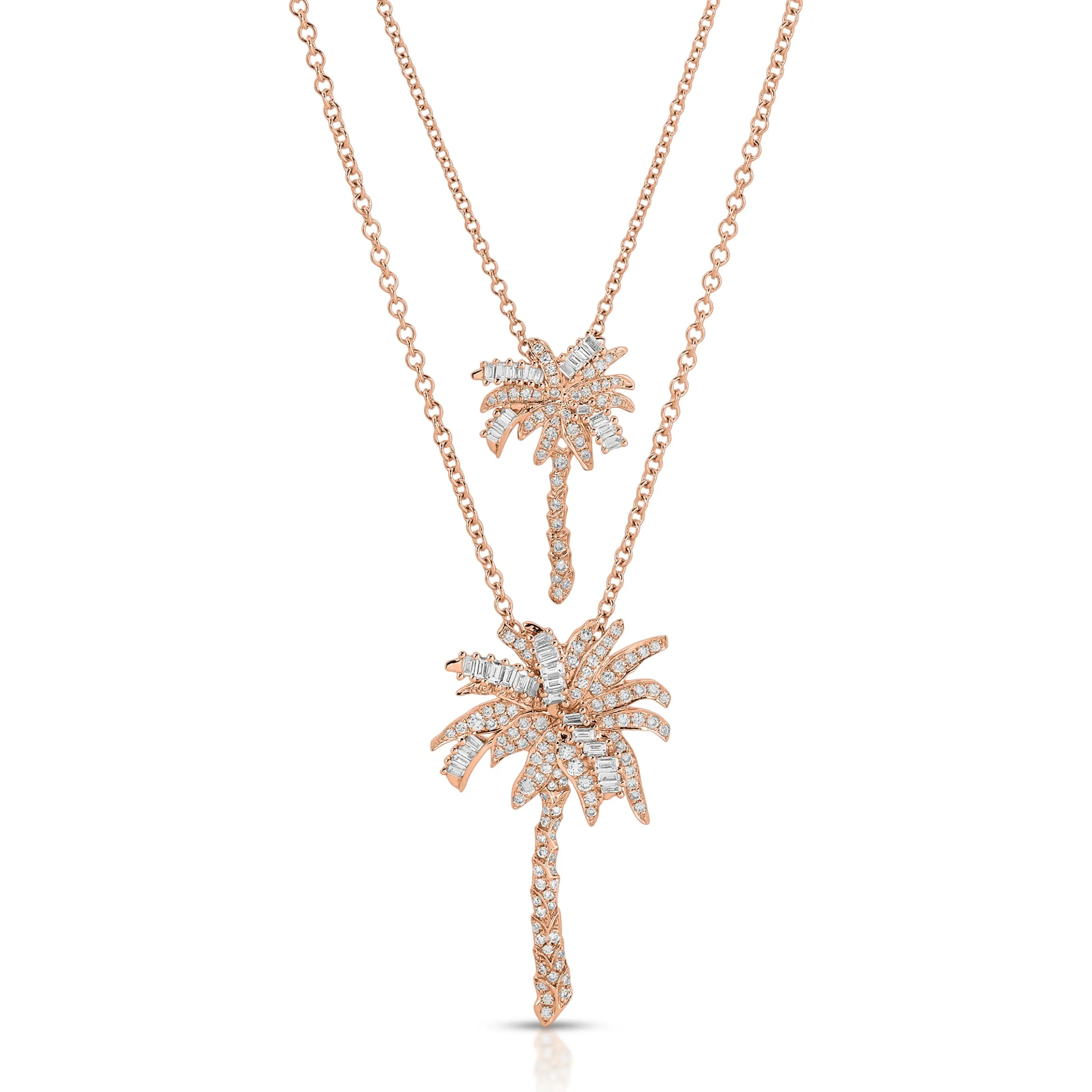 Hot SMALL DIAMOND PALM TREE PENDANT Pendants