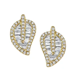 Clearance SMALL LEAF STUDS Leaf
