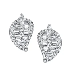 Clearance SMALL LEAF STUDS Leaf