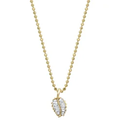 Outlet SMALL PALM LEAF DIAMOND NECKLACE Pendants