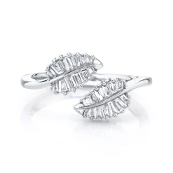 Cheap SMALL PALM LEAF DIAMOND RING Leaf