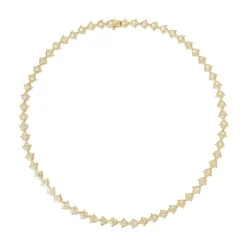Best Sale SMALL TULIP DIAMOND CHOKER Chokers
