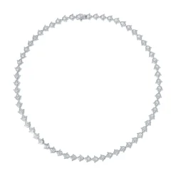Best Sale SMALL TULIP DIAMOND CHOKER Chokers