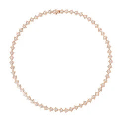 Best Sale SMALL TULIP DIAMOND CHOKER Chokers
