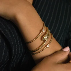 Cheap SNAKE COIL BRACELET Bangles
