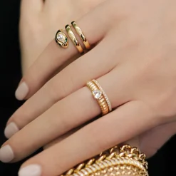 Cheap SNAKE COIL PINKY RING Pinky|Coil