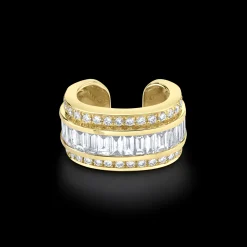 Sale STACKED DIAMOND EAR CUFF Ear Cuffs