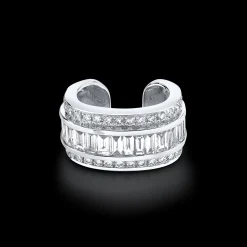 Sale STACKED DIAMOND EAR CUFF Ear Cuffs
