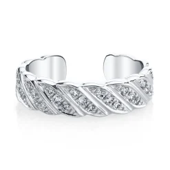 Discount THIN DIAMOND BRAID EAR CUFF Ear Cuffs
