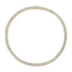 Flash Sale THREE ROW BAGUETTE DIAMOND CHOKER Chokers