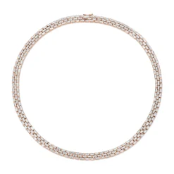 Flash Sale THREE ROW BAGUETTE DIAMOND CHOKER Chokers