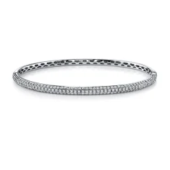 Clearance THREE ROW DIAMOND BANGLE Bangles