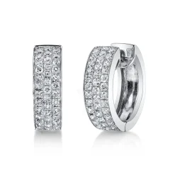 Cheap THREE ROW DIAMOND HUGGIES Huggies