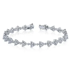 Best TRIANGLE ETERNITY DIAMOND BRACELET Diamond Link