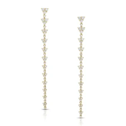 Store TRIANGLE ETERNITY DIAMOND DROP EARRINGS Long