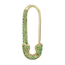 Clearance TSAVORITE SAFETY PIN EARRING Safety Pins & Clips