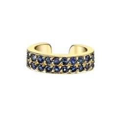Outlet TWO ROW BLUE SAPPHIRE EAR CUFF Ear Cuffs